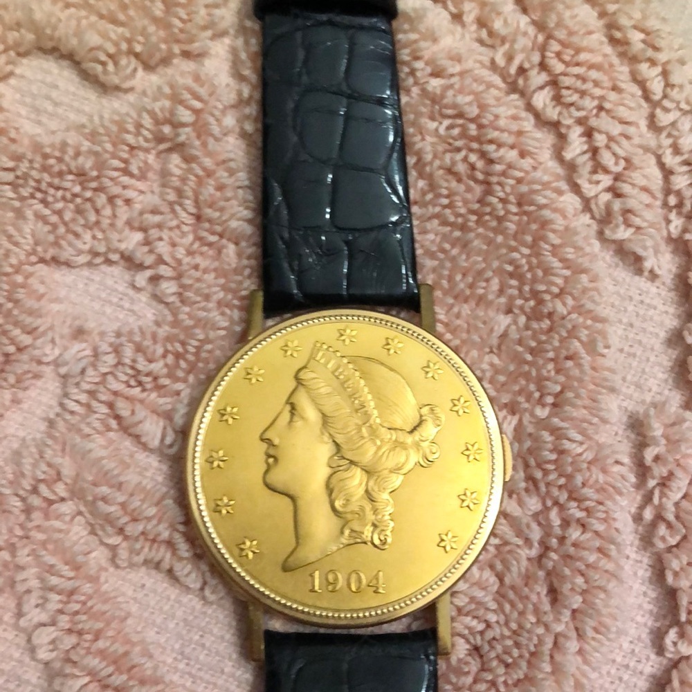 AP Audemars Piguet 18k Coin watch